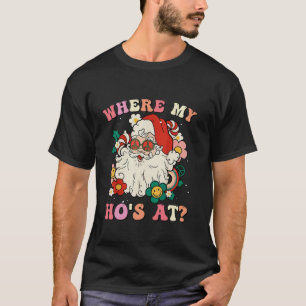 Camiseta Onde Minha Mão Em Papais noeis De Natal Adulta Hum