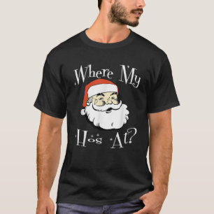 Camiseta Onde Minha Mão No Natal Tchau Papais noeis Adultos
