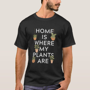 Camiseta Onde Minhas Plantas Estão Gardenando Flores Gard