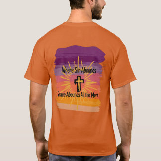 Camiseta Onde o Pecado Abunda a Graça Abunda Mais Pôr do So