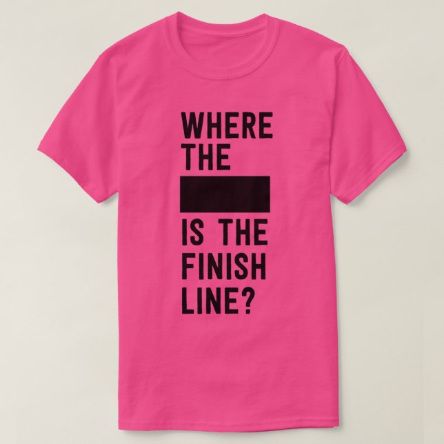 Camiseta Onde o vazio é a linha de chegada (Frente do Design)