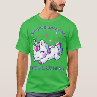 Camiseta Onde os sonhos encontram a preguiça