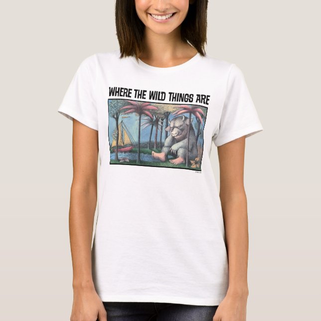 Camiseta Onde Vivem os Monstros | Capa do Livro (Frente)