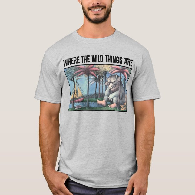 Camiseta Onde Vivem os Monstros | Capa do Livro (Frente)