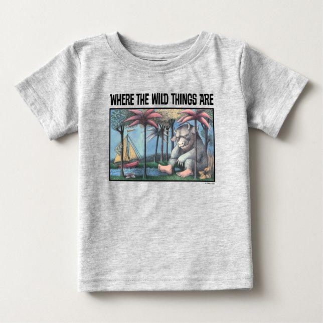Camiseta Onde Vivem os Monstros | Capa do Livro (Frente)
