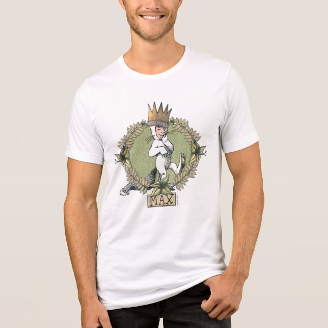 Camiseta Onde Vivem os Monstros | Crachá do Max (Frente)