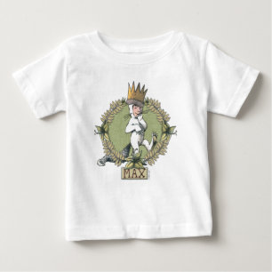 Camiseta Onde Vivem os Monstros   Crachá do Max