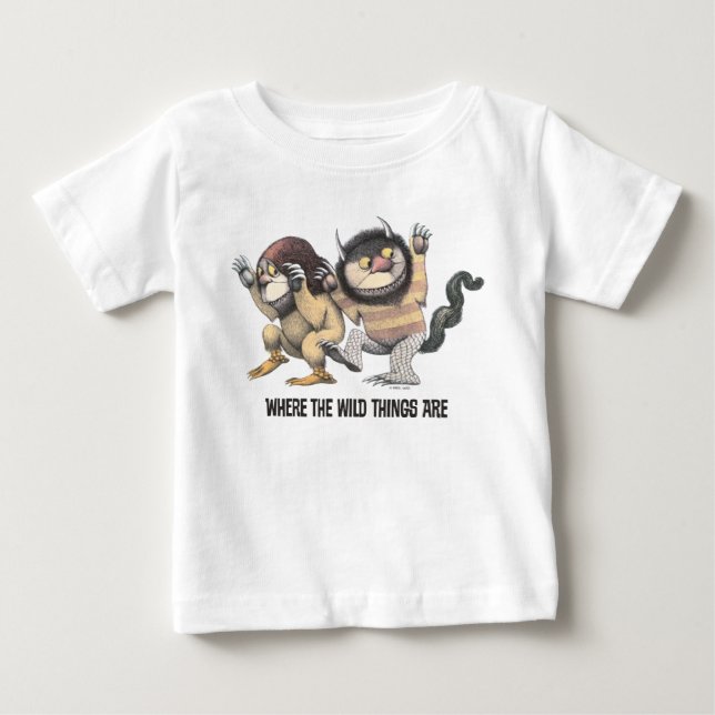 Camiseta Onde Vivem os Monstros | Dois Monstros (Frente)