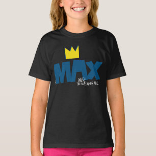 Camiseta Onde Vivem os Monstros   Max e Coroa