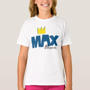 Camiseta Onde Vivem os Monstros   Max e Coroa