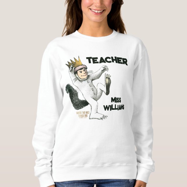 Camiseta Onde Vivem os Monstros Professor (Frente)