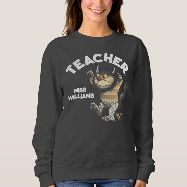 Camiseta Onde Vivem os Monstros Professor (Frente)