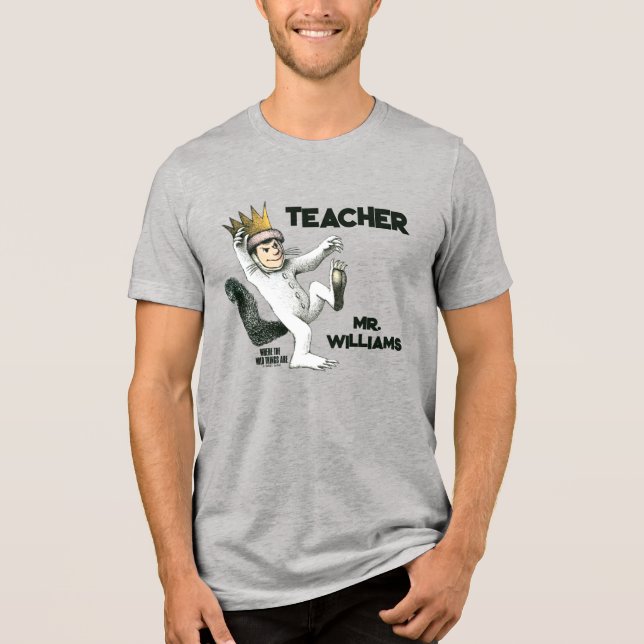 Camiseta Onde Vivem os Monstros Professor (Frente)