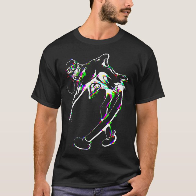 Camiseta Ondoyance Ghostemane falha branca (Frente)