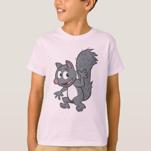 Camiseta Ondulação cinzenta do esquilo do rick   da guard