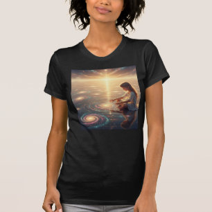Camiseta Ondulações da Criação – Criança Interior da Luz Có
