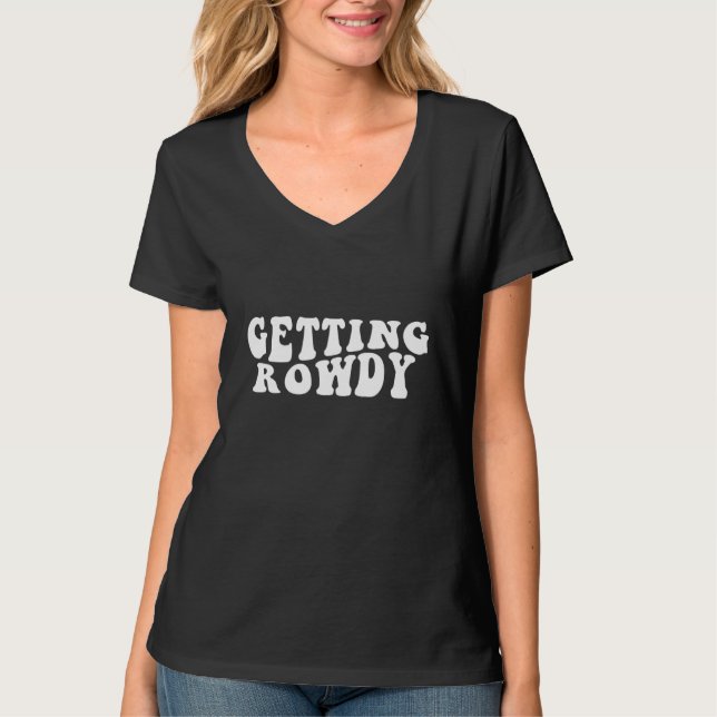 Camiseta Ondulado Ficando Alvoroçado Casando Festa de Solte (Frente)