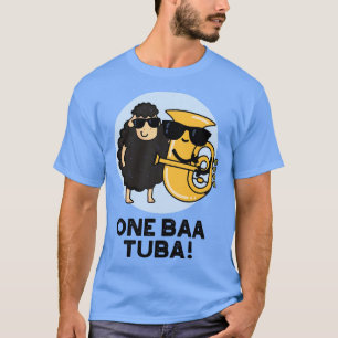 Camiseta One Baa Tuba Engraçado Música Ovelha 1