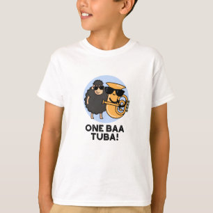 Camiseta One Baa Tuba Engraçado Música Ovino