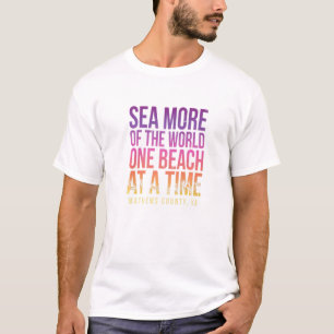 Camiseta One Beach Em Uma Época Mathews County Summer Virgi