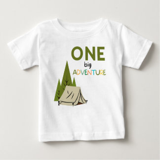 Camiseta ONE big Adventure first birthday baby shirt