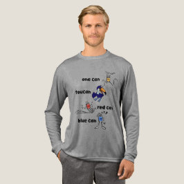 Camiseta One Can Toucan Red Can Blue Can Men LS Shirt