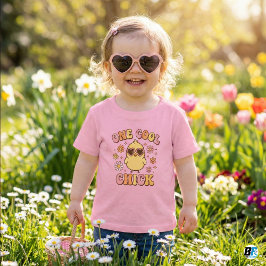 Camiseta One Cool Chick | Retro Groovy Easter Spring
