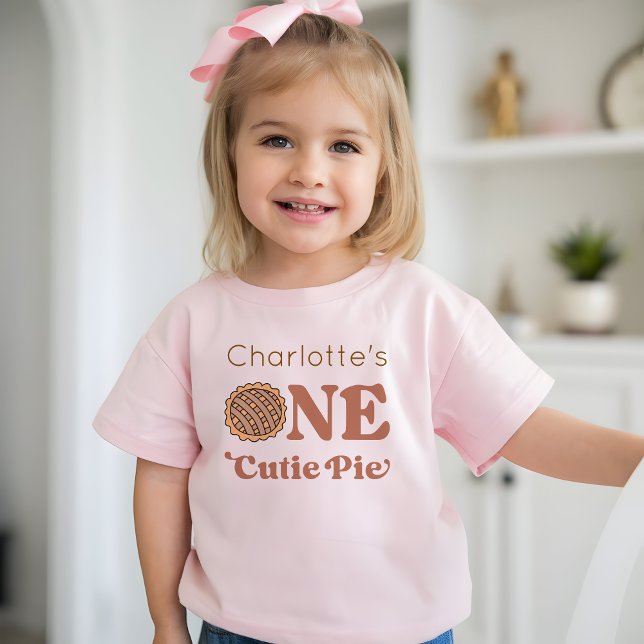 Camiseta One Cutie Pie 1st Birthday (Criador carregado)