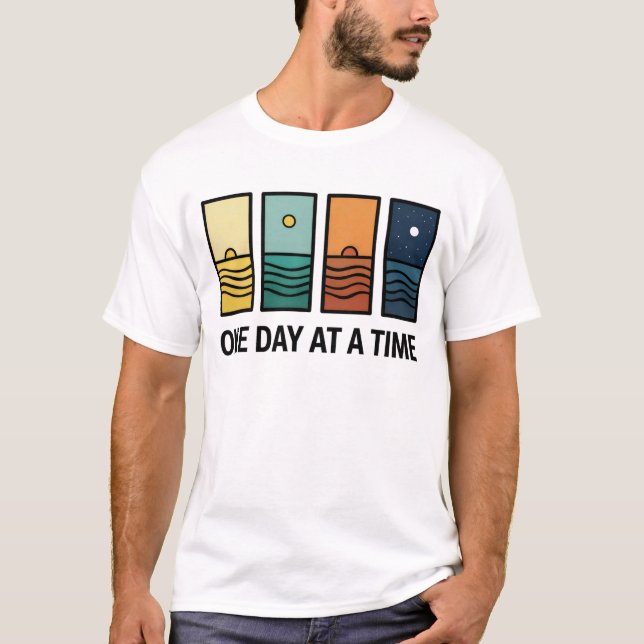 Camiseta One Day At a Time Mental Health Reminder (Frente)