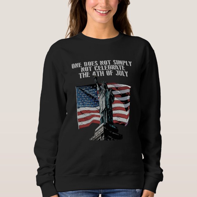 Camiseta One Does Not Simply Not Celebrate Patriotic Americ (Frente)