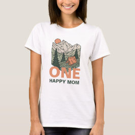 Camiseta One Happy Camper First Birthday Mom Shirt