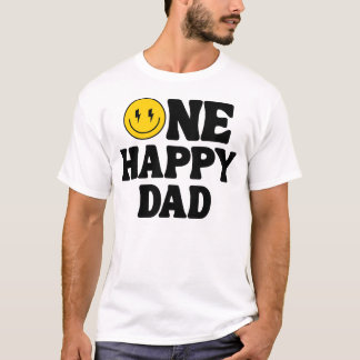 Camiseta One Happy Dad Matching Birthday