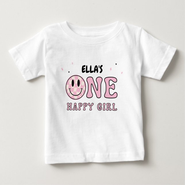 CAMISETA ONE HAPPY GIRL (Frente)