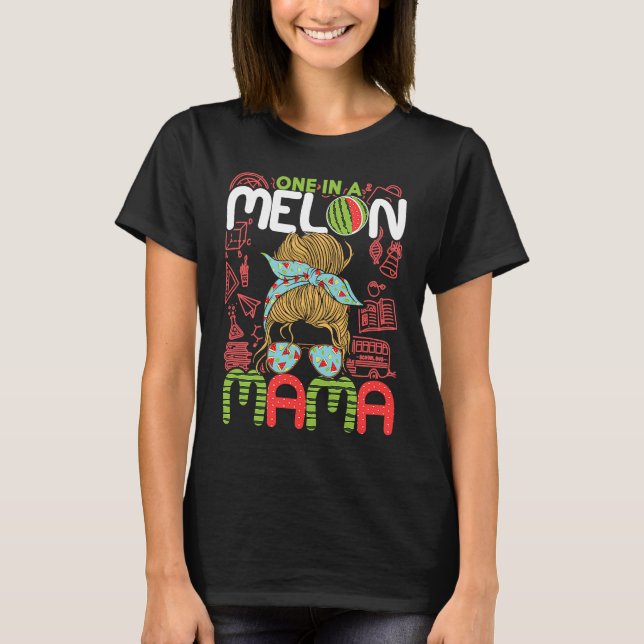 Camiseta One In A Melon Mama  Watermelon Family Matching Ou (Frente)