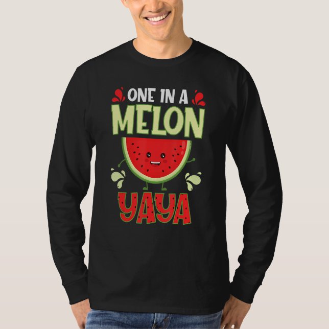 Camiseta One In A Melon Yaya  Watermelon Family Matching (Frente)