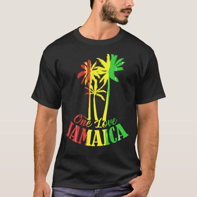 Camiseta One Love Jamaica Caribe Férias Reggea Sentir Va (Frente)