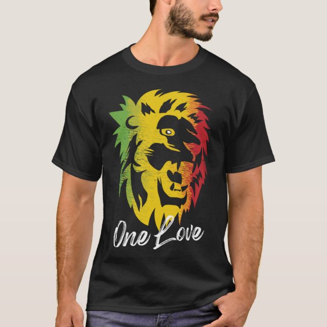 Camiseta One Love Jamaican pessoas (Frente)