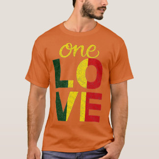 Camiseta One Love Jamaican Rasta Reggae