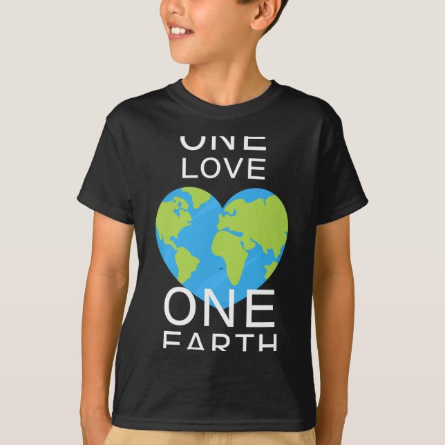 Camiseta One Love One Earth Earth Day Save Our Planet T Shi (Frente)