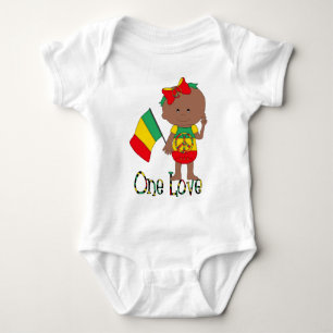 Camiseta One Love Rasta Baby African American