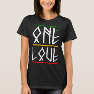 Camiseta One Love Rasta Colors Reggae