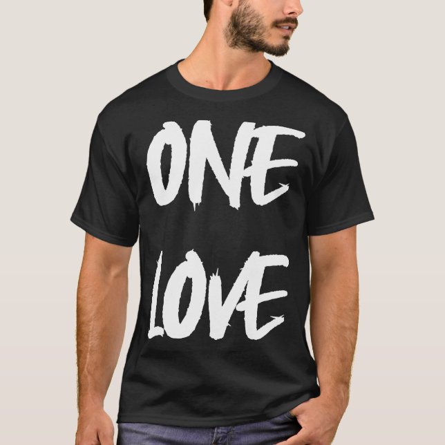 Camiseta One Love Rasta dizendo (Frente)