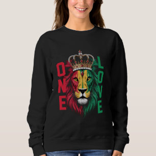 Camiseta One Love Rasta Lion Jamaican Orgae Reggae African