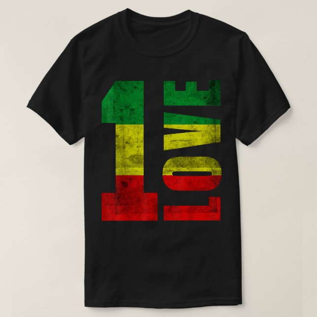 Camiseta One Love Rasta Reggae Jamaican Pride Positivity Vi (Frente do Design)