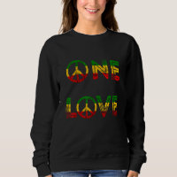 One Love Rasta Reggae Music Hippie Peace Rastafari