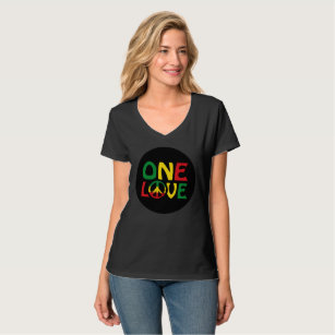 Camiseta One Love, Reggae design