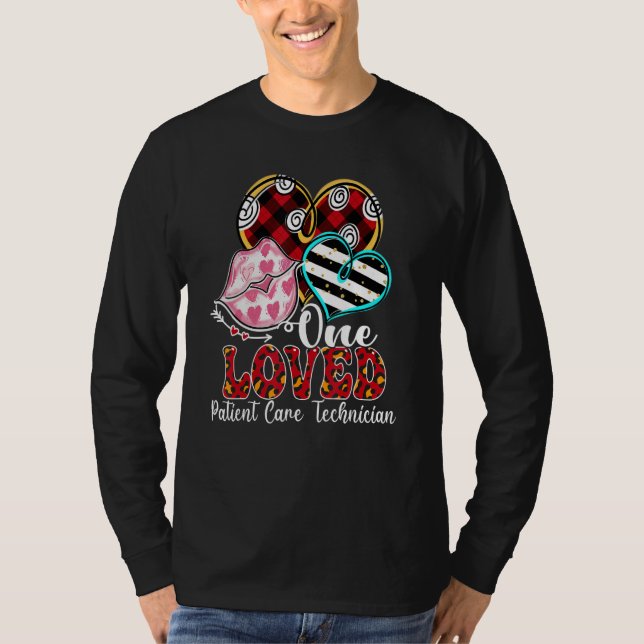 Camiseta One Loved Patient Care Technician Valentine's Day (Frente)