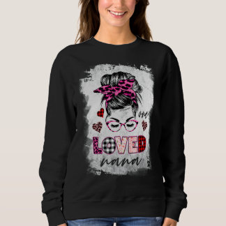 Camiseta One Loves Nana Messy Bun Hair Dia de as mães
