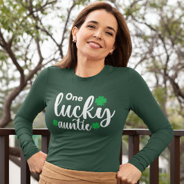 Camiseta One Lucky Auntie Funny St Patrick Day