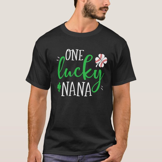 Camiseta One Lucky Baseball Grandma Nana Shamrocks St Patri (Frente)